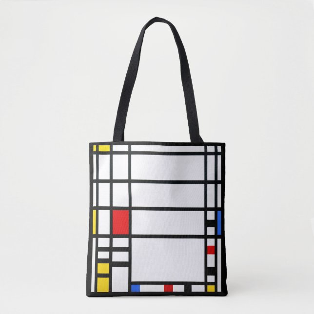 Bolsa Tote Praça de Tralgar - Piet Mondrian - Arte Moderna (Frente)