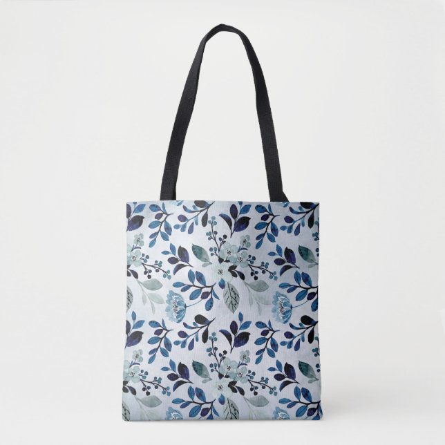 Bolsa Tote Prados das Montanhas Blue Wildflower (Frente)