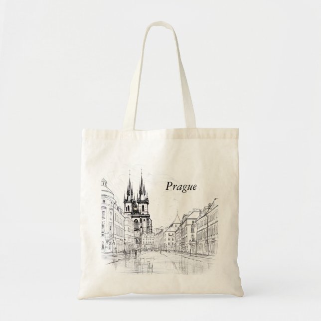 Bolsa Tote Praga Vintage  (Frente)