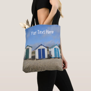 Bolsa Tote Praia abriga céu azul e litoral inglês
