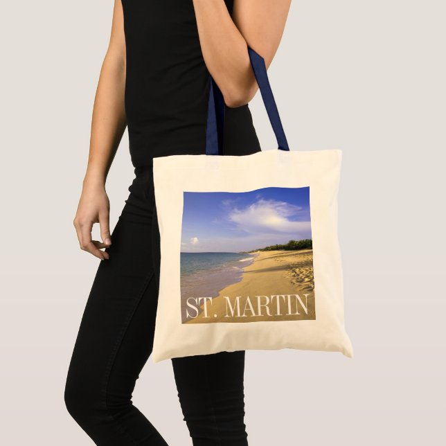 Bolsa Tote Praia Baie Longue Long Bay, St. Martin (Frente (produto))