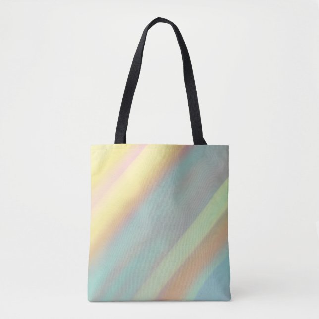 Bolsa Tote Praia Costeira Azul Verde  (Frente)