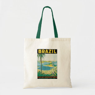Bolsa Tote Praia Costeira do Brasil Viagens vintage do Rio de