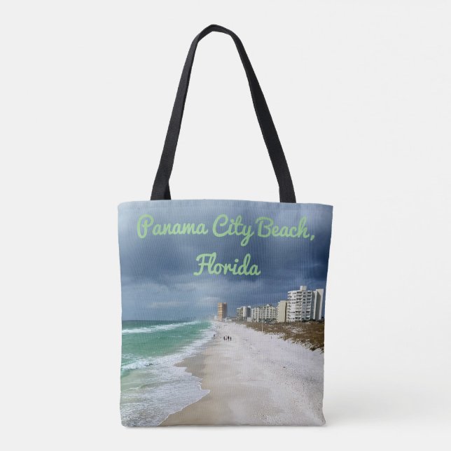 Bolsa Tote Praia da Cidade do Panamá, Florida (Verso)