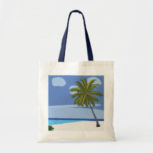 Bolsa Tote Praia de Férias da Árvore de Palma de Praia