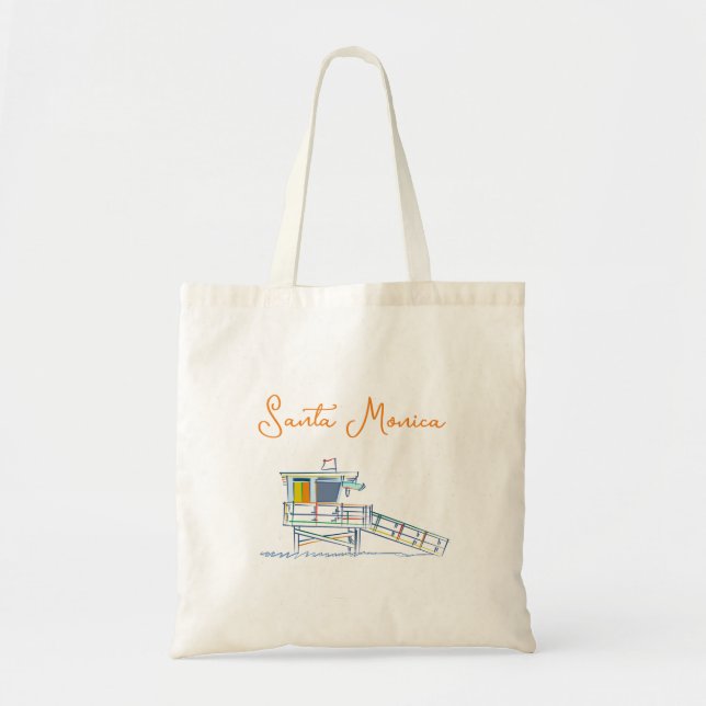 Bolsa Tote Praia de Santa Mônica (Frente)