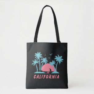 Bolsa Tote Praia do Pôr do Sol na Califórnia
