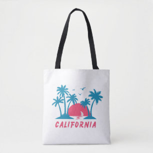 Bolsa Tote Praia do Pôr do Sol na Califórnia