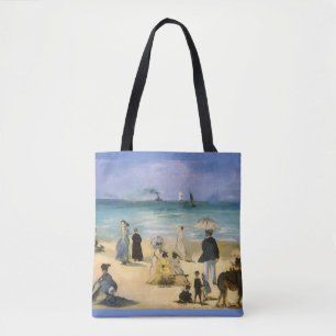 Bolsa Tote Praia em Boulogne por Edouard Manet, Vintage Art