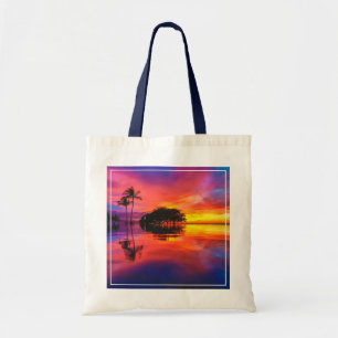 Bolsa Tote Praia majestosa do por do sol Wailea, Maui,