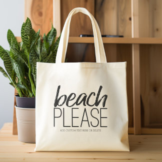 Bolsa Tote Praia, por favor