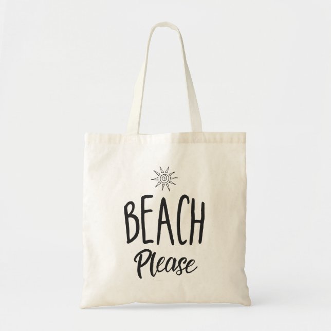Bolsa Tote Praia por favor (Frente)