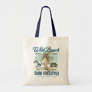 Bolsa Tote Praia Selvagem – Retro Praia de Surf Freestyle