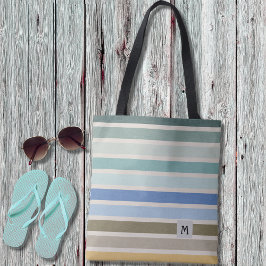 Bolsa Tote Praia Stripes Monograma