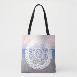 Bolsa Tote Praia Sunset Mandala