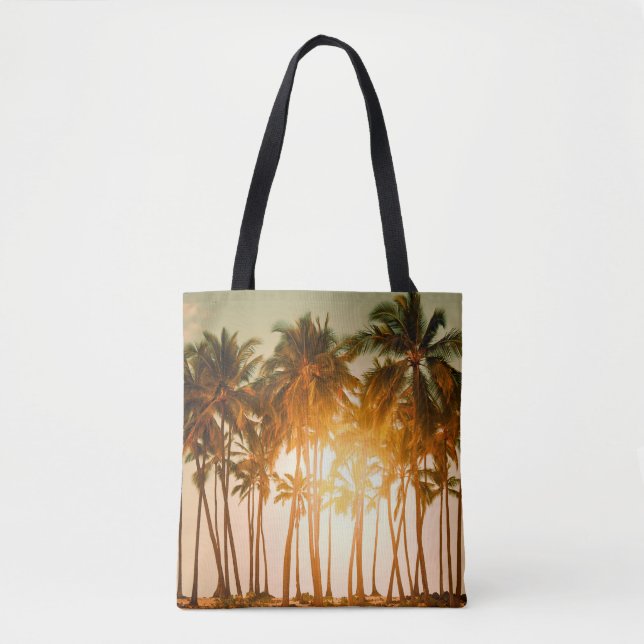 Bolsa Tote praia tropical (Frente)