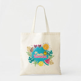 Bolsa Tote Praia Tropical de Verão Vibrante
