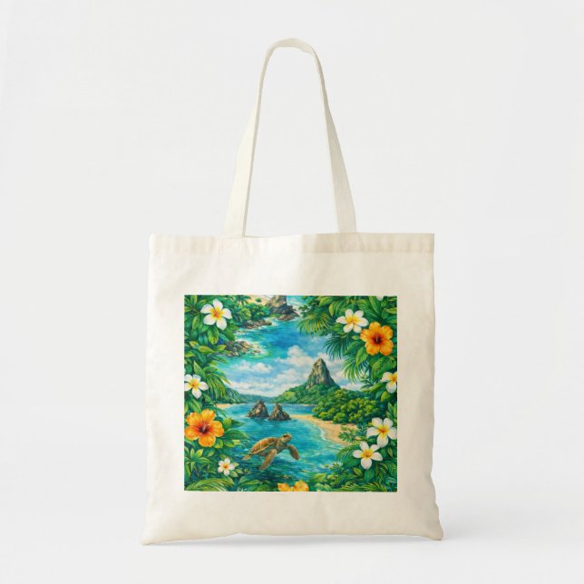 Bolsa Tote Praia Tropical Fernando de Noronha (Frente)