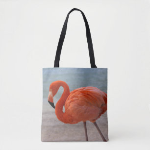 Bolsa Tote Praias Tropicais   Caribe Flamingo, Aruba