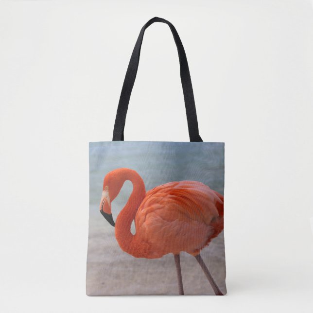 Bolsa Tote Praias Tropicais | Caribe Flamingo, Aruba (Frente)