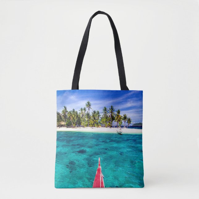 Bolsa Tote Praias Tropicais | El Nido, Filipinas, Palawan (Frente)