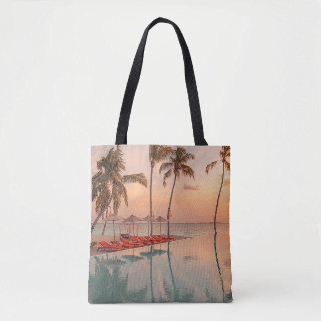 Bolsa Tote Praias Tropicais | Maldivas Tropical Beach & Pisci (Frente)
