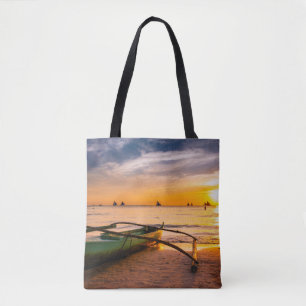 Bolsa Tote Praias Tropicais Praia Branca de Boracay