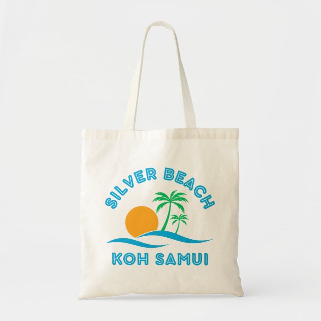 BOLSA TOTE PRATA BEACH-KOH SAMUI (Frente)