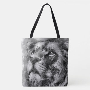 Bolsa Tote Prata de Leão Placeado