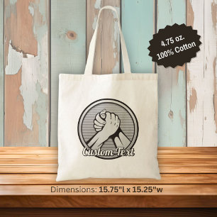 Bolsa Tote Prata de Luta do braço