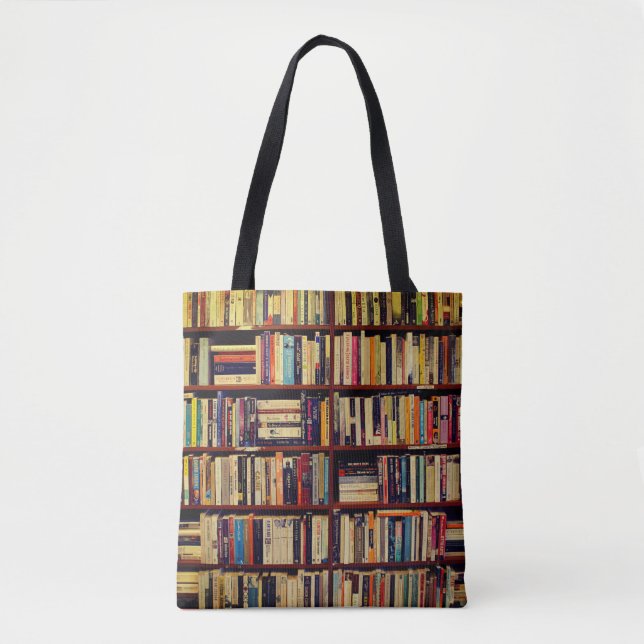 Bolsa Tote Prateleiras de Biblioteca (Frente)