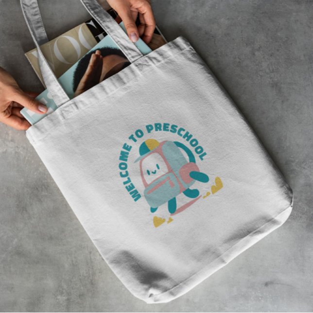 Bolsa Tote Pré-escola de Caracteres de Backpack (Criador carregado)