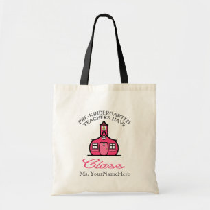 Bolsa Tote Pre os professores de jardim de infância têm o
