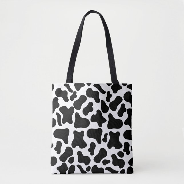 Bolsa Tote Precioso patrón de vaca  (Frente)