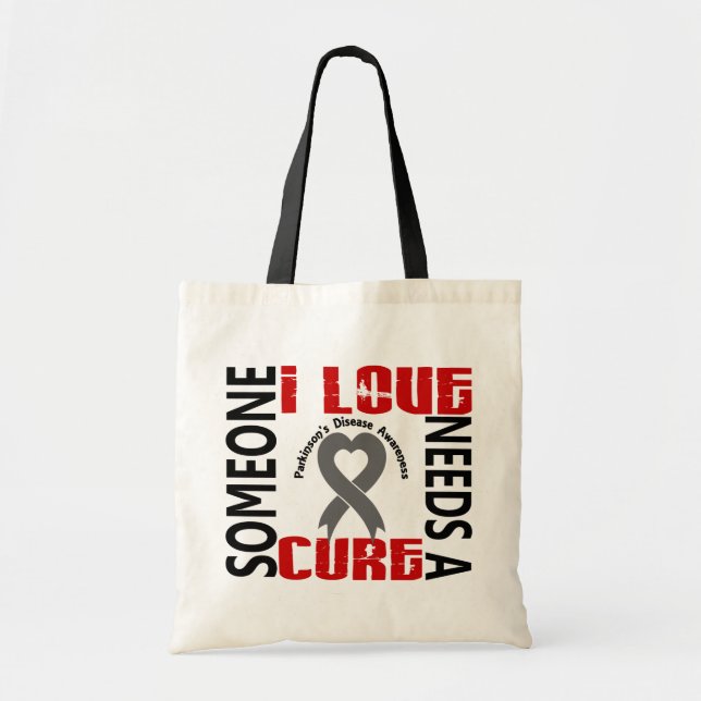 Bolsa Tote Precisa a cura 4 um Parkinson (Frente)