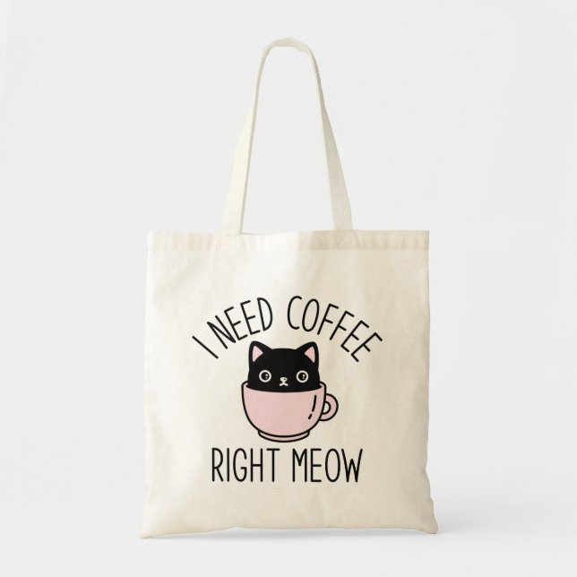 Bolsa Tote Preciso De Café Certo. (Frente)