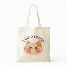 Preciso de comida, gato zangado