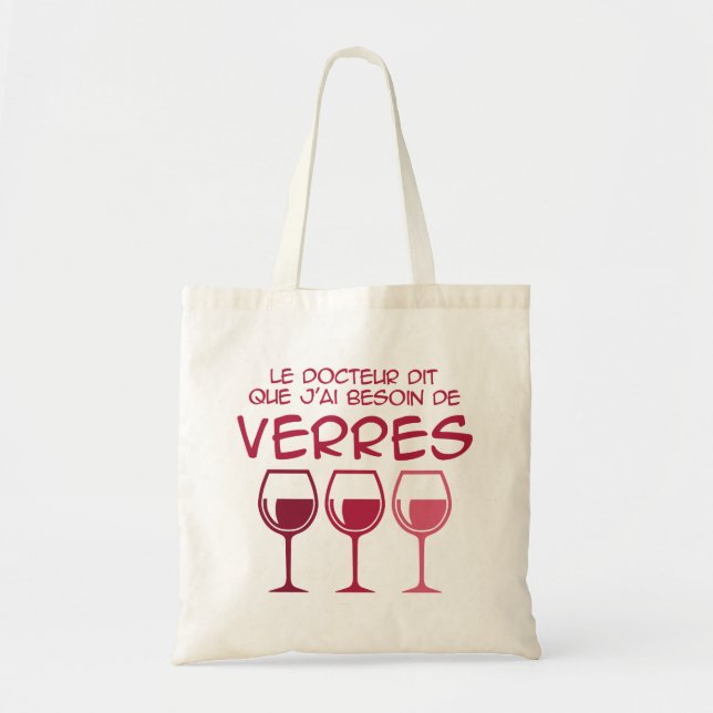 Bolsa Tote Preciso de copos (Frente)