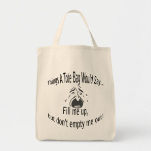 Bolsa Tote Preencha-Me Mas...Tote Bag