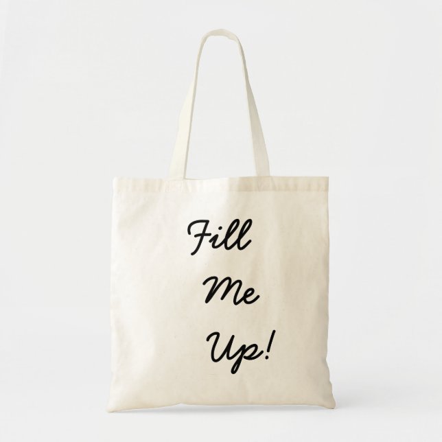 Bolsa Tote Preencha-Me! Tote Bag (Frente)