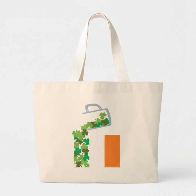 Bolsa Tote Preenchimento da bandeira da Irlanda (Frente)