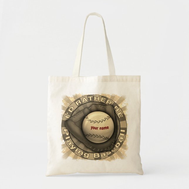 Bolsa Tote Preferencialmente Play Baseball (Frente)