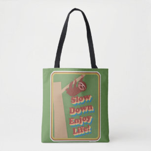 Bolsa Tote Preguiça dos desenhos animados do divertimento