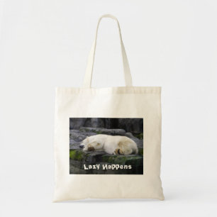 Bolsa Tote Preguiçoso Acontece Urso Polar