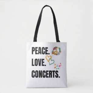 BOLSA TOTE PREOCUPAÇÕES DE AMOR DE PAZ CANVAS SACO