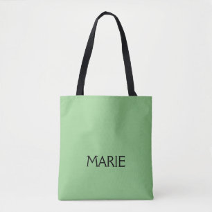 BOLSA TOTE PRESENÇA DE TEXTO SIMPLES MÍNIMO VERDE ADICIONE O