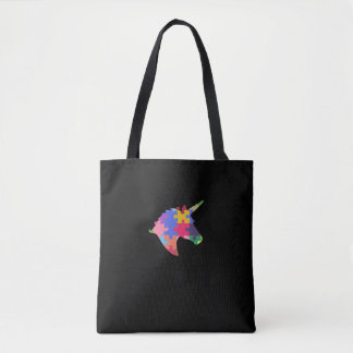 Bolsa Tote Presente bonito do unicórnio do autismo do apoio