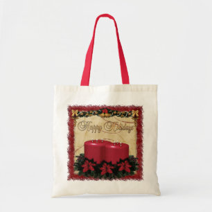 Bolsa Tote PRESENTE clássico do Natal de Deco do feriado