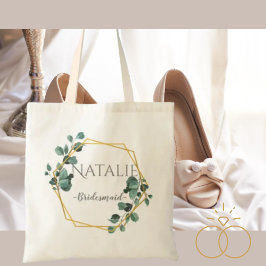 Bolsa Tote Presente clássico moderno para o ouro das damas de