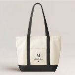 Bolsa Tote Presente Clássico para Damas de Honra<br><div class="desc">Carregue os itens essenciais do seu dia de casamento com estilo com nossa Bolsa Clássica de Coração para Damas de Honra. Este design minimalista e elegante apresenta uma inicial de monograma ousada, nome personalizado e um ícone em forma de coração. Todos os elementos do design - incluindo a inicial, nome...</div>